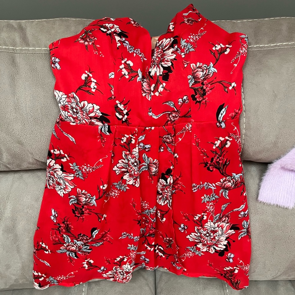 Red Floral Dress